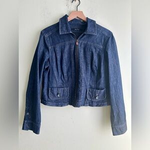 Nic&Zoe Zip Up Denim Jacket